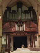 Orgue monumental : ensemble grand-orgue, positif et tribune de l'église Saint-Sépulcre