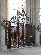 Clôture de la première chapelle sud de la nef, ou chapelle du Sacré-Cœur