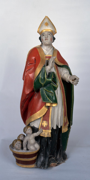 Statue (demi-nature) : saint Nicolas