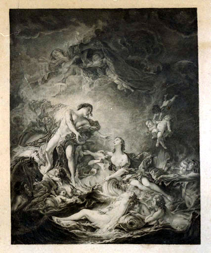 Estampe : Le Coucher du Soleil (La Nuit)